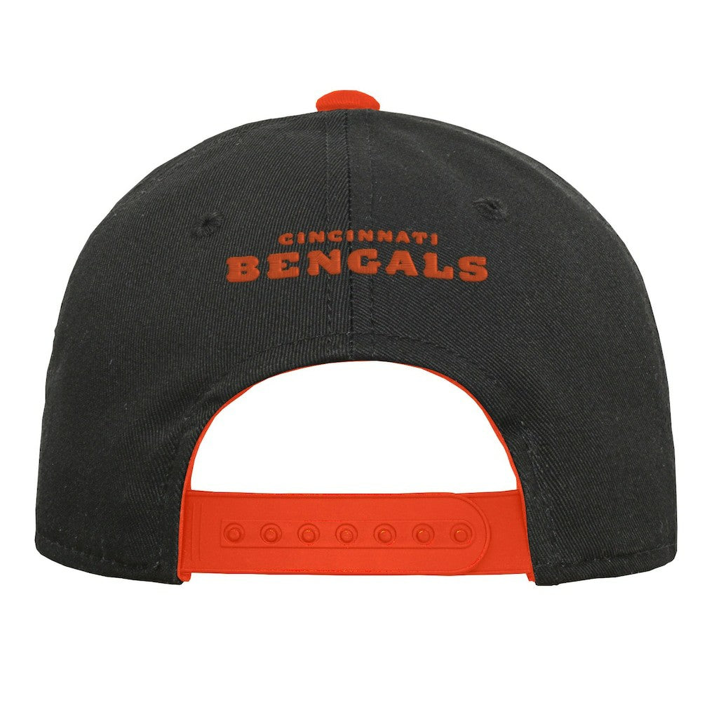 Cincinnati Bengals Youth Team Pre-Curved Adjustable Hat - Black cheap
