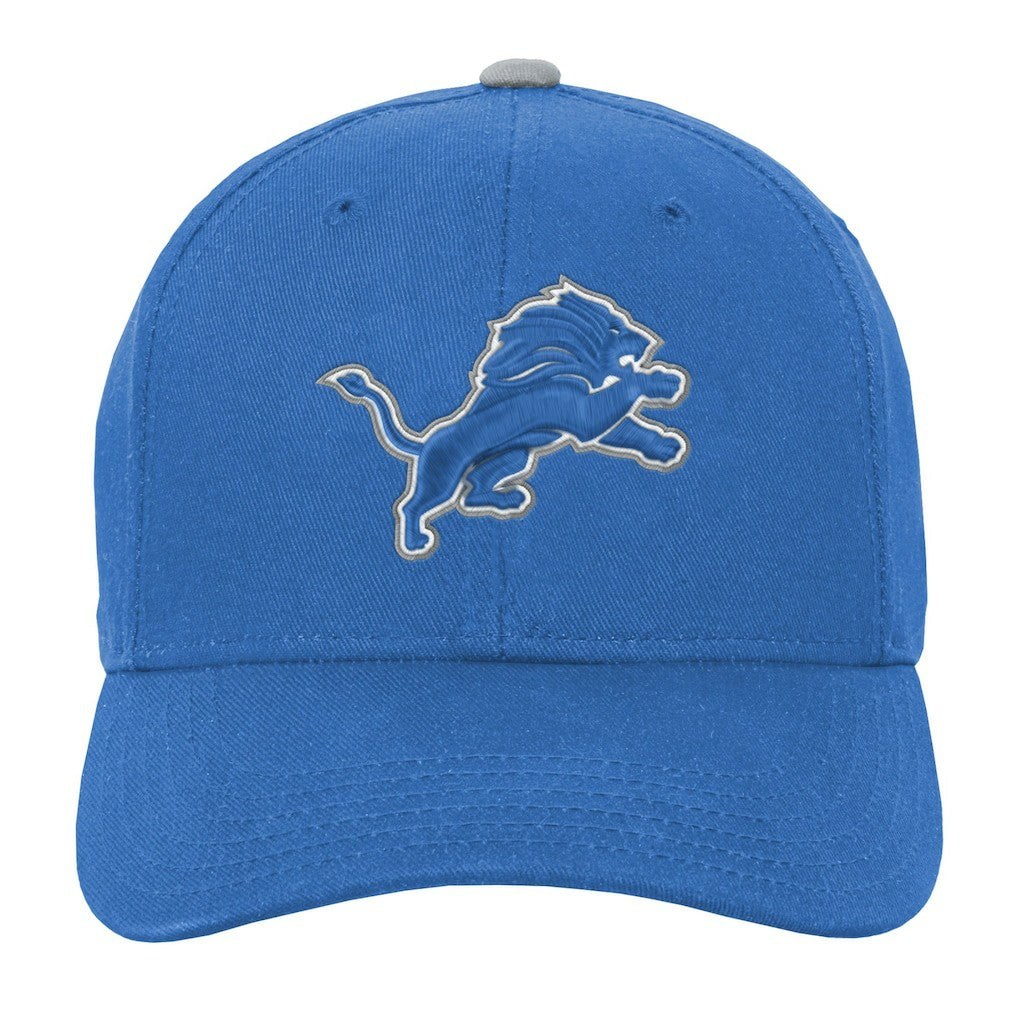 Detroit Lions Youth Team Pre-Curved Adjustable Hat - Blue online