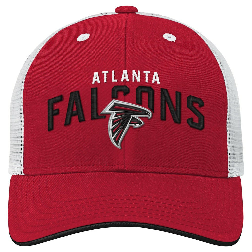 Atlanta Falcons Youth Core Lockup Trucker Adjustable Hat - Red for sale