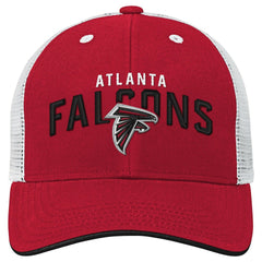 Atlanta Falcons Youth Core Lockup Trucker Adjustable Hat - Red for sale