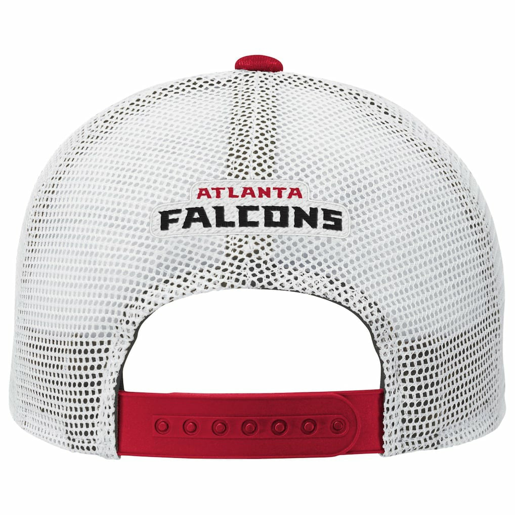 Atlanta Falcons Youth Core Lockup Trucker Adjustable Hat - Red for sale