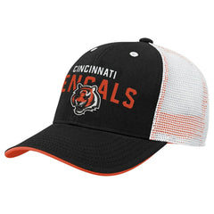 Cincinnati Bengals Youth Core Lockup Trucker Adjustable Hat - Black cheap