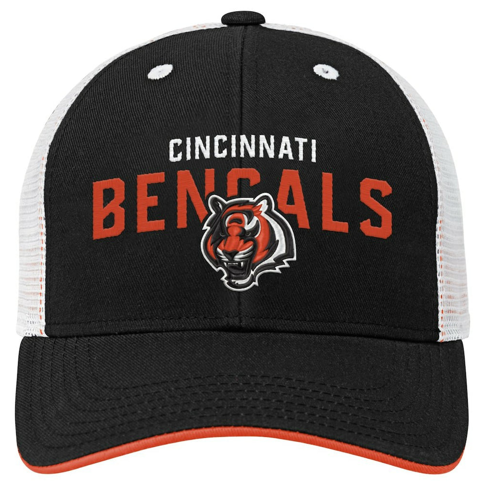Cincinnati Bengals Youth Core Lockup Trucker Adjustable Hat - Black cheap