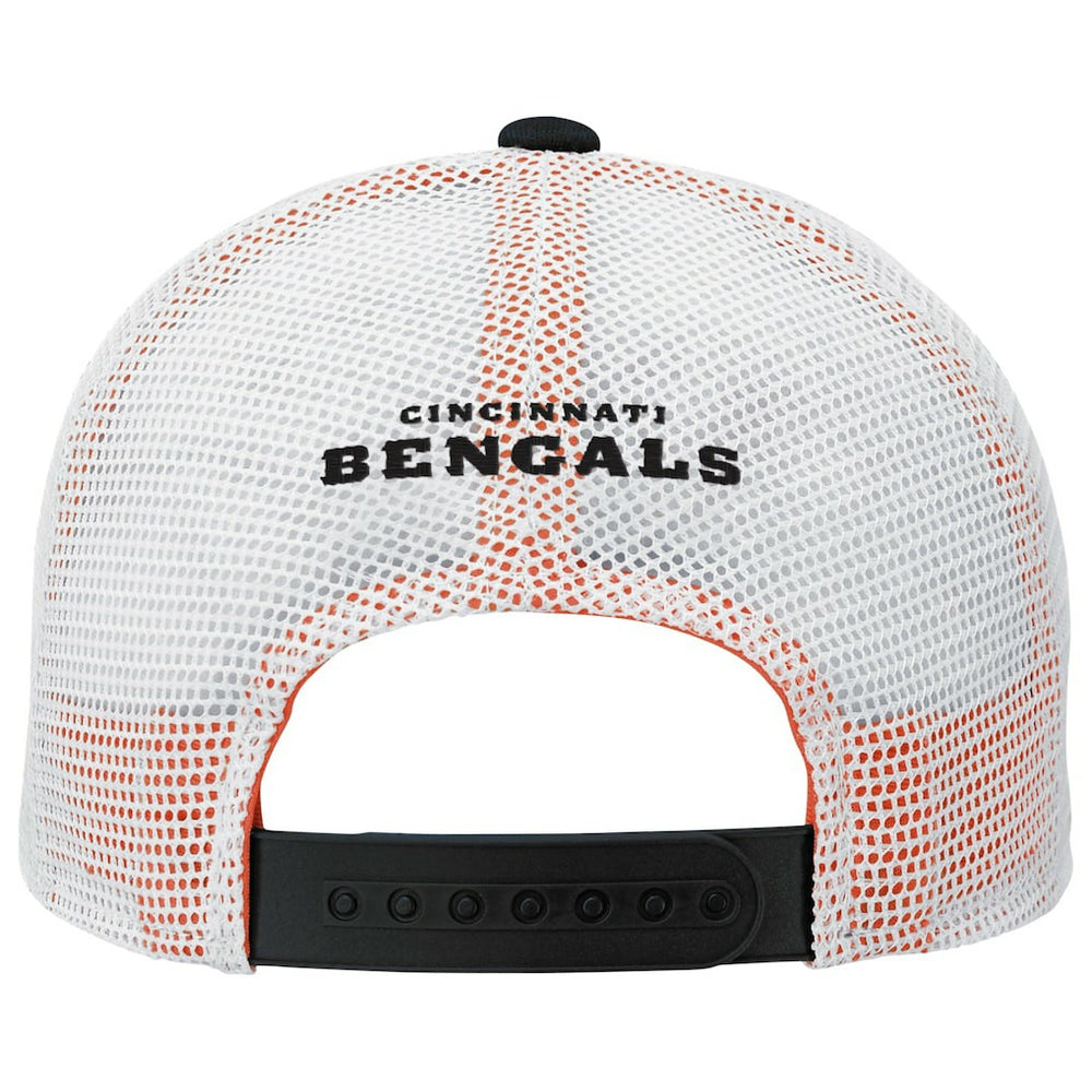 Cincinnati Bengals Youth Core Lockup Trucker Adjustable Hat - Black cheap