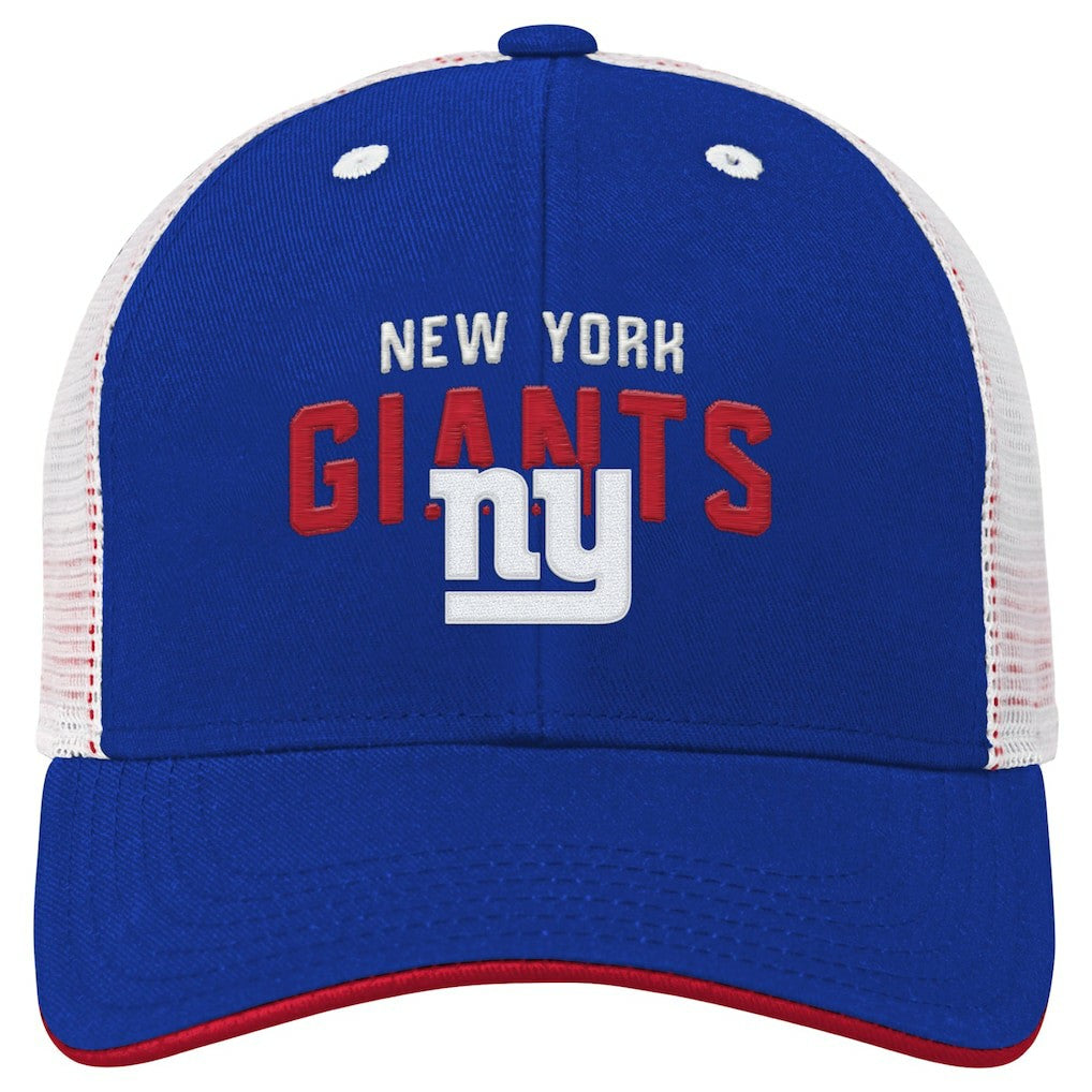 New York Giants Youth Core Lockup Trucker Adjustable Hat - Royal for sale