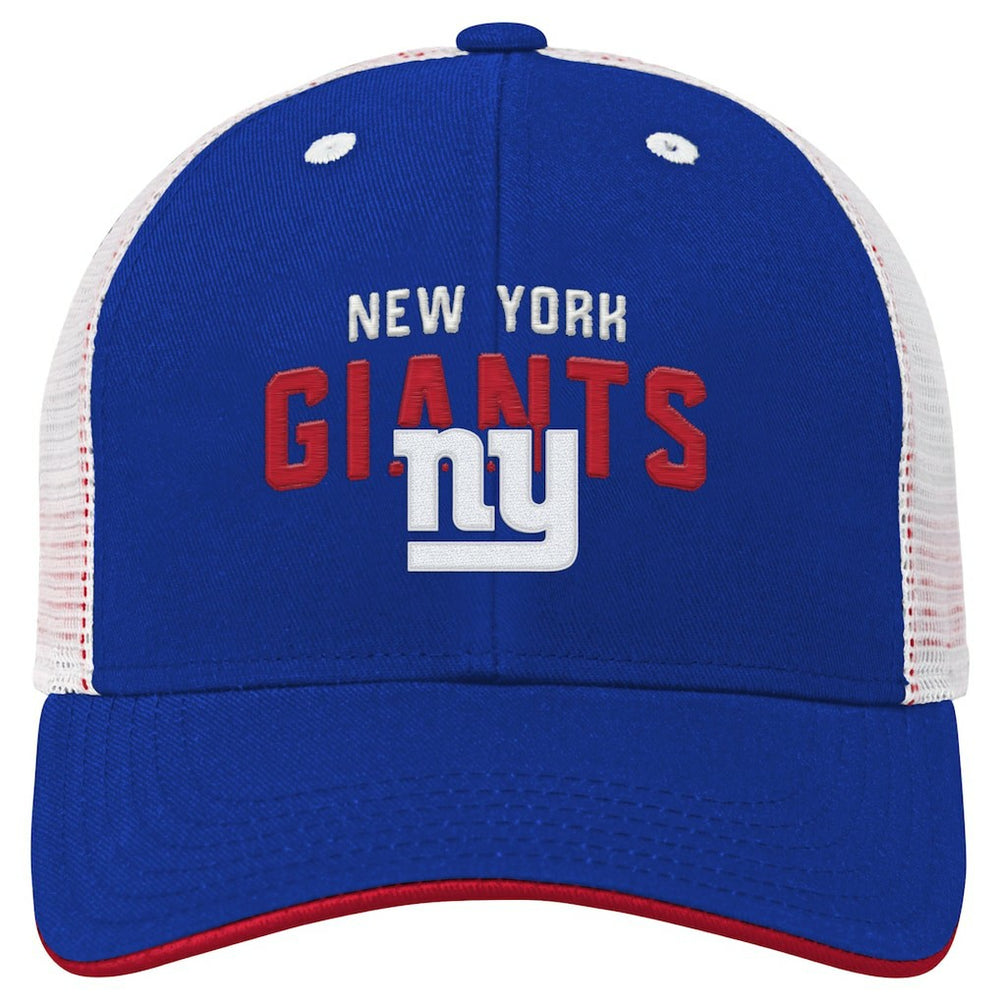 New York Giants Youth Core Lockup Trucker Adjustable Hat - Royal for sale