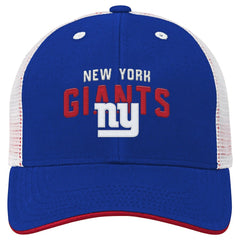 New York Giants Youth Core Lockup Trucker Adjustable Hat - Royal for sale
