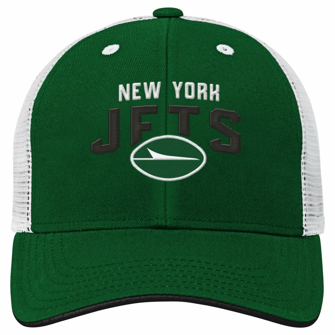 New York Jets Youth Core Lockup Trucker Adjustable Hat - Green discount