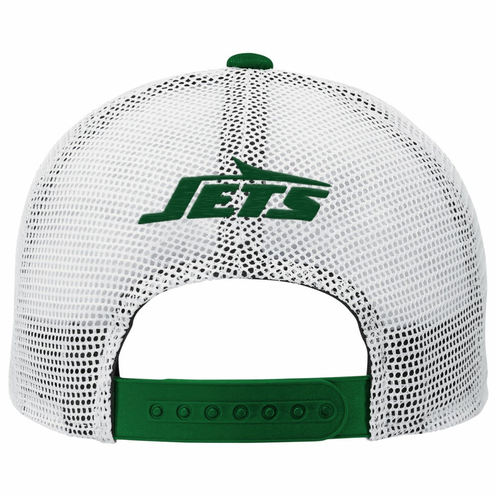 New York Jets Youth Core Lockup Trucker Adjustable Hat - Green discount