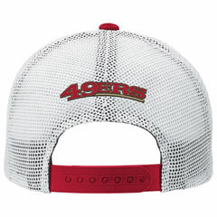 San Francisco 49ers Youth Core Lockup Trucker Adjustable Hat - Scarlet cheap