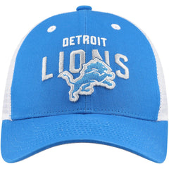 Detroit Lions Youth Core Lockup Trucker Adjustable Hat - Blue outlet