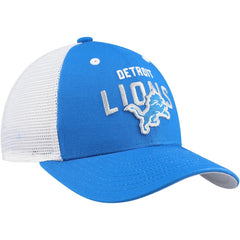 Detroit Lions Youth Core Lockup Trucker Adjustable Hat - Blue outlet