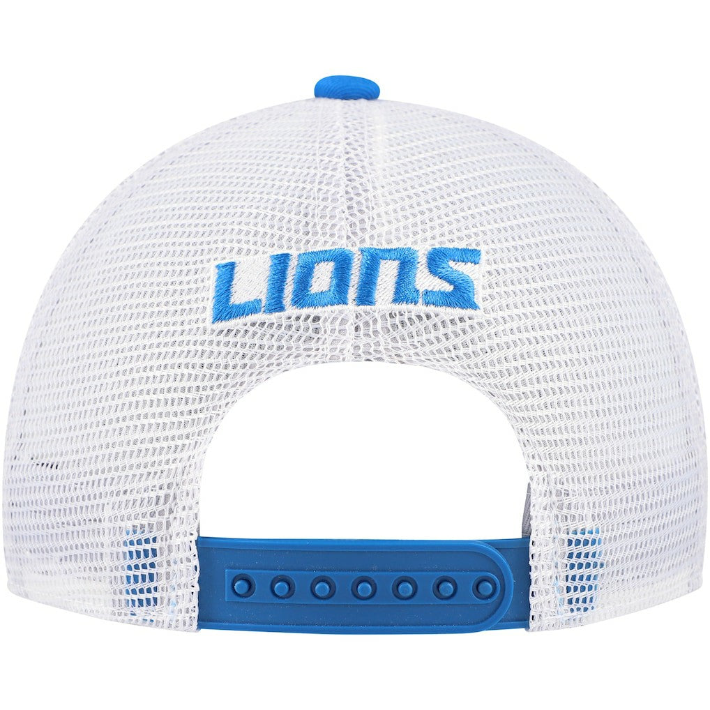 Detroit Lions Youth Core Lockup Trucker Adjustable Hat - Blue outlet