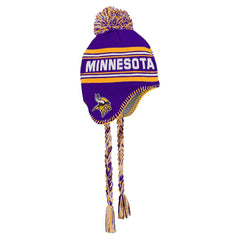 Minnesota Vikings Youth Jacquard Tassel Knit Hat with Pom - Purple discount