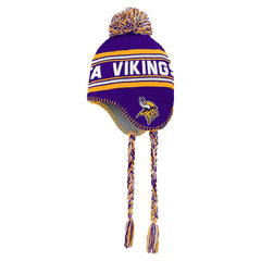 Minnesota Vikings Youth Jacquard Tassel Knit Hat with Pom - Purple discount