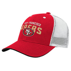 San Francisco 49ers Preschool Core Lockup Trucker Adjustable hat - Scarlet discount