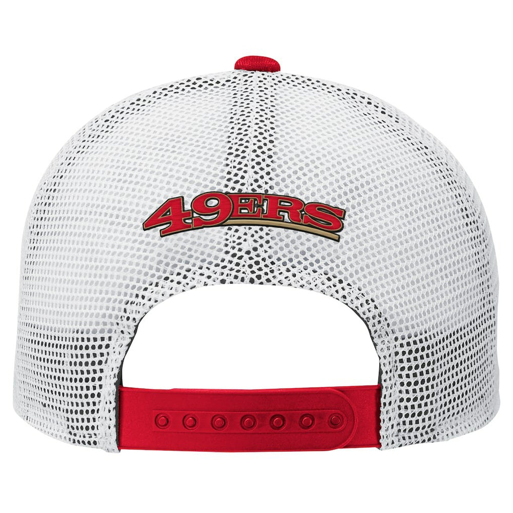 San Francisco 49ers Preschool Core Lockup Trucker Adjustable hat - Scarlet discount