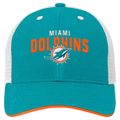 Miami Dolphins Preschool Core Lockup Trucker Adjustable hat - Aqua on sale