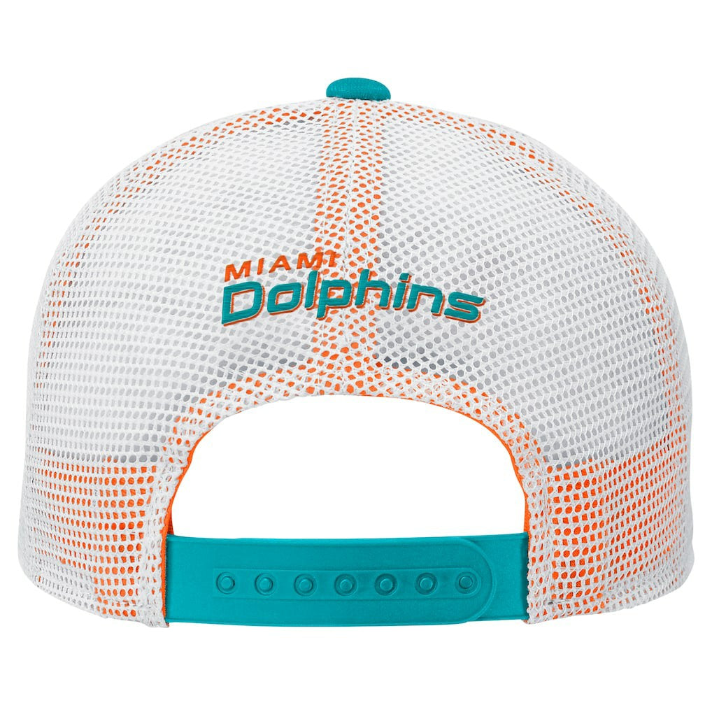 Miami Dolphins Preschool Core Lockup Trucker Adjustable hat - Aqua on sale