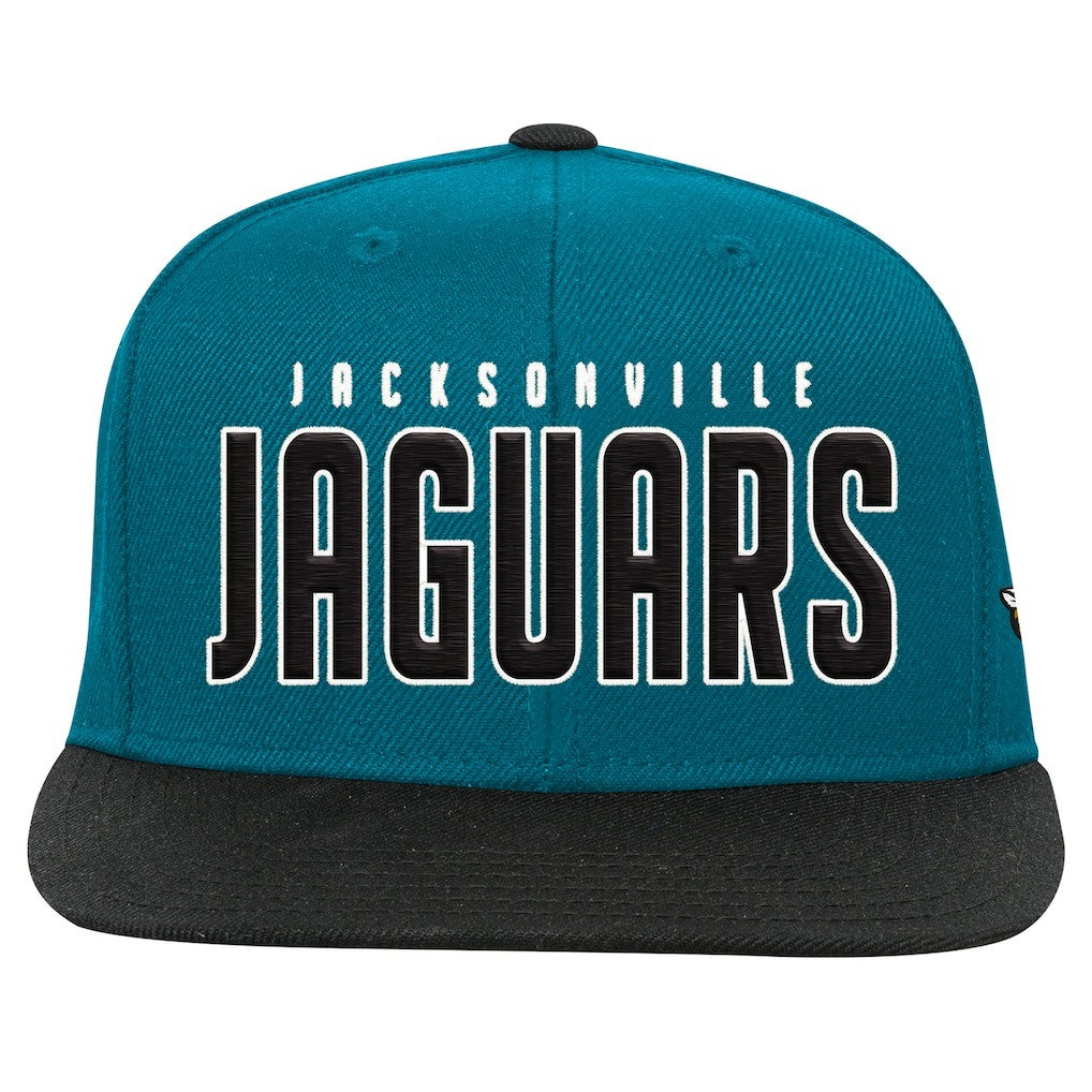 Jacksonville Jaguars Preschool Lock Up Snapback Hat - Teal/Black on sale