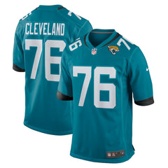 Ezra Cleveland Jacksonville Jaguars Game Jersey - Teal outlet
