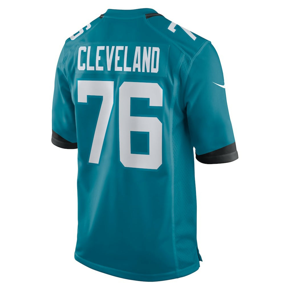 Ezra Cleveland Jacksonville Jaguars Game Jersey - Teal outlet