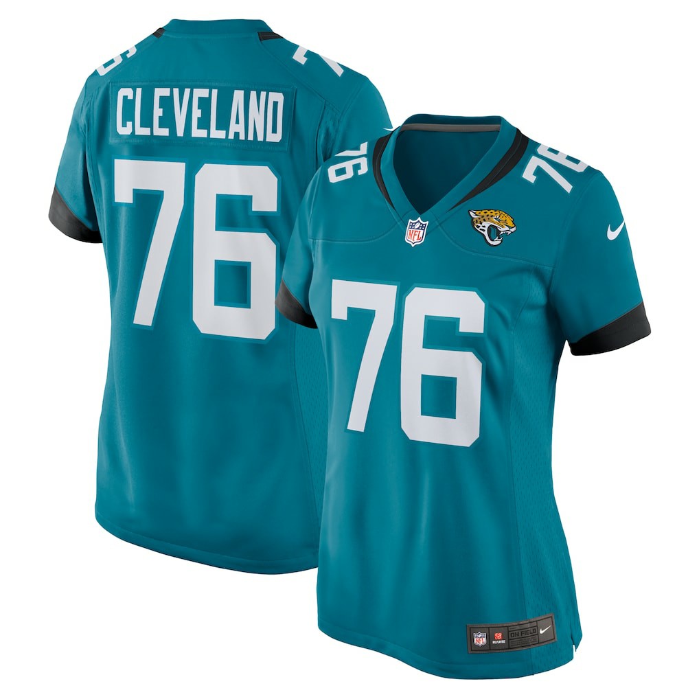Ezra Cleveland Jacksonville Jaguars Women's Game Jersey - Teal outlet