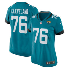 Ezra Cleveland Jacksonville Jaguars Women's Game Jersey - Teal outlet