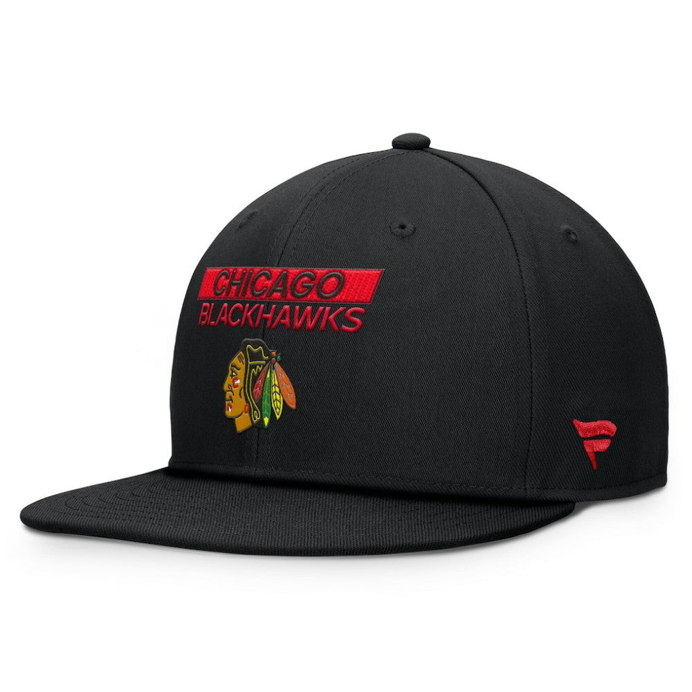 Chicago Blackhawks Fanatics Authentic Pro Prime Snapback Hat - Black Hats