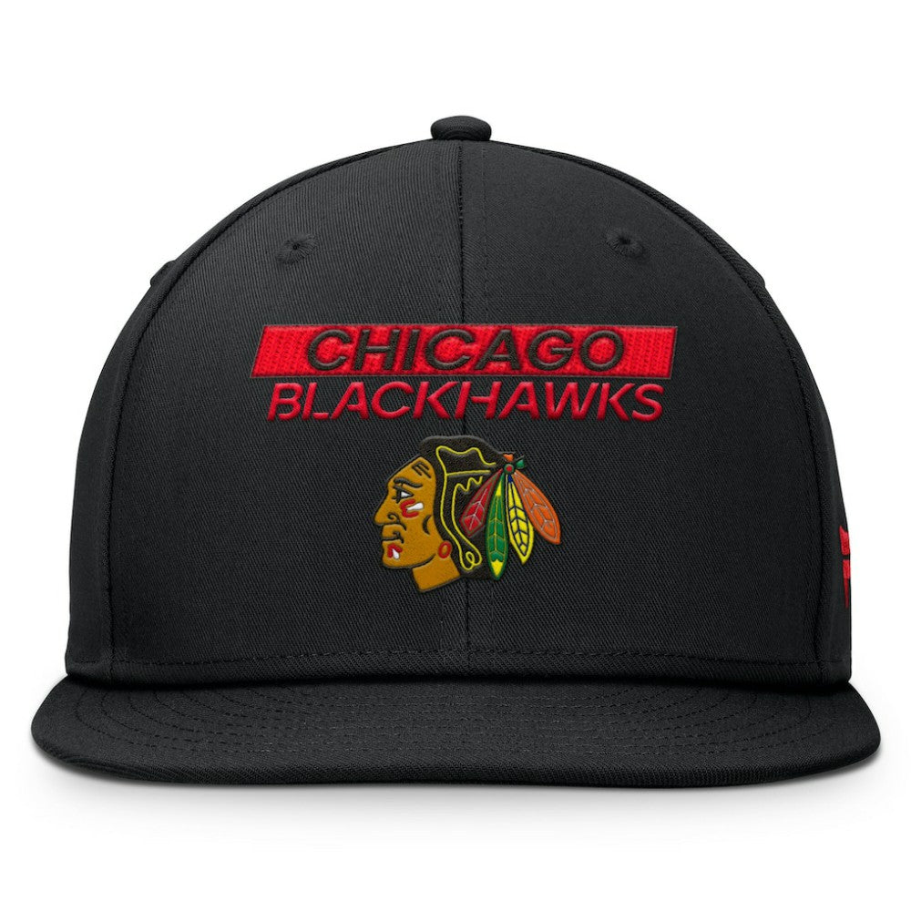 Chicago Blackhawks Fanatics Authentic Pro Prime Snapback Hat - Black Hats
