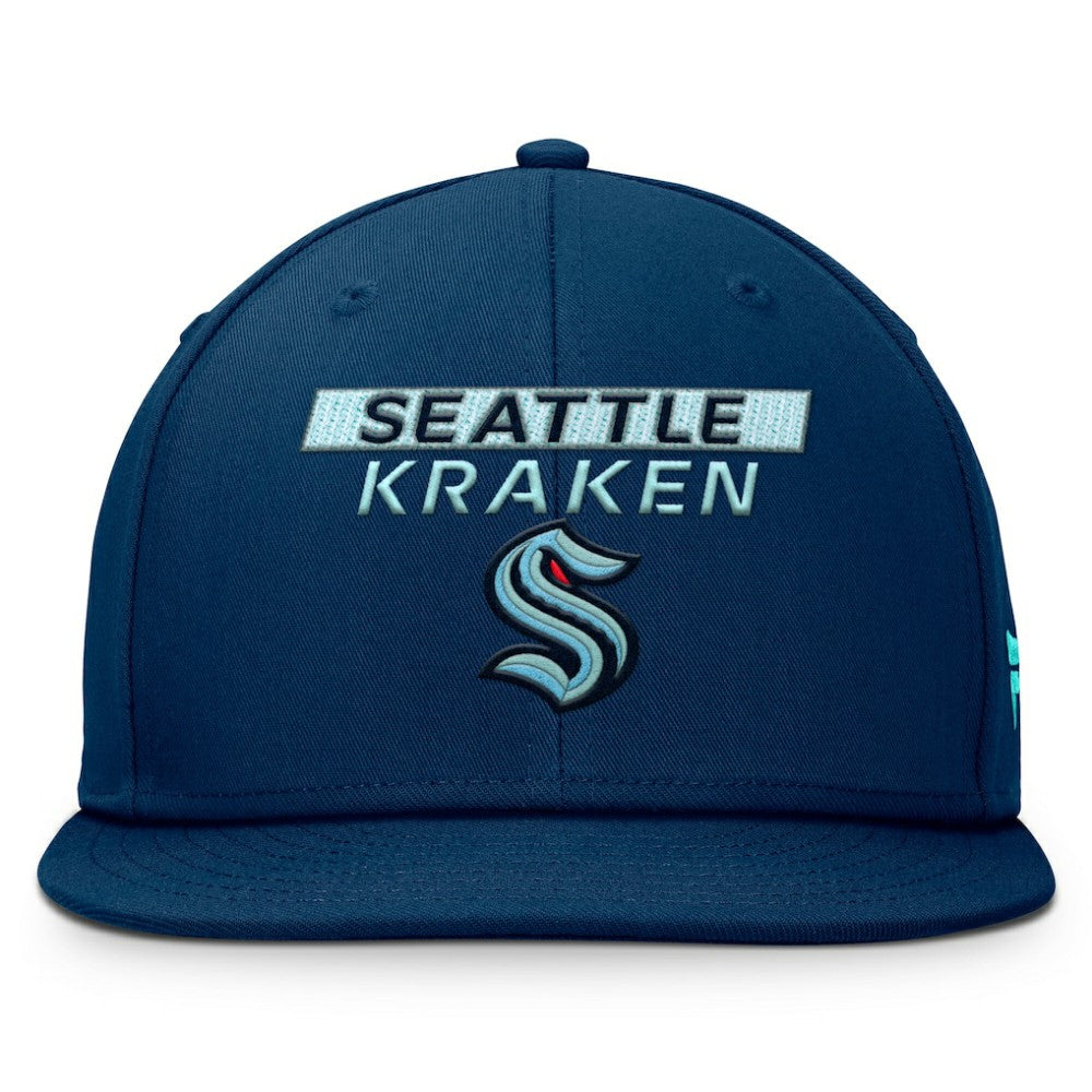 Seattle Kraken Fanatics Authentic Pro Prime Snapback Hat - Deep Sea Blue Hats