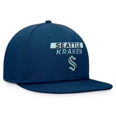 Seattle Kraken Fanatics Authentic Pro Prime Snapback Hat - Deep Sea Blue Hats