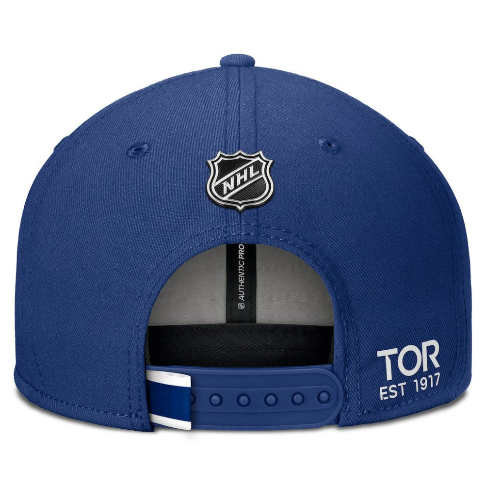 Toronto Maple Leafs Fanatics Authentic Pro Prime Snapback Hat - Blue Hats