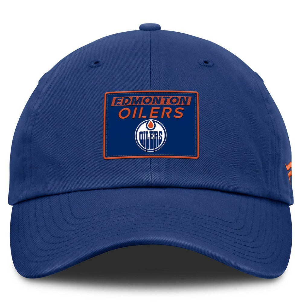 Edmonton Oilers Fanatics Authentic Pro Prime Adjustable Hat - Royal Hats