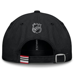Chicago Blackhawks Fanatics Authentic Pro Prime Adjustable Hat - Black Hats