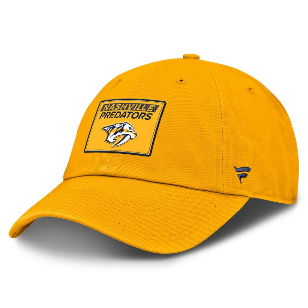 Nashville Predators Fanatics Authentic Pro Prime Adjustable Hat - Gold Hats