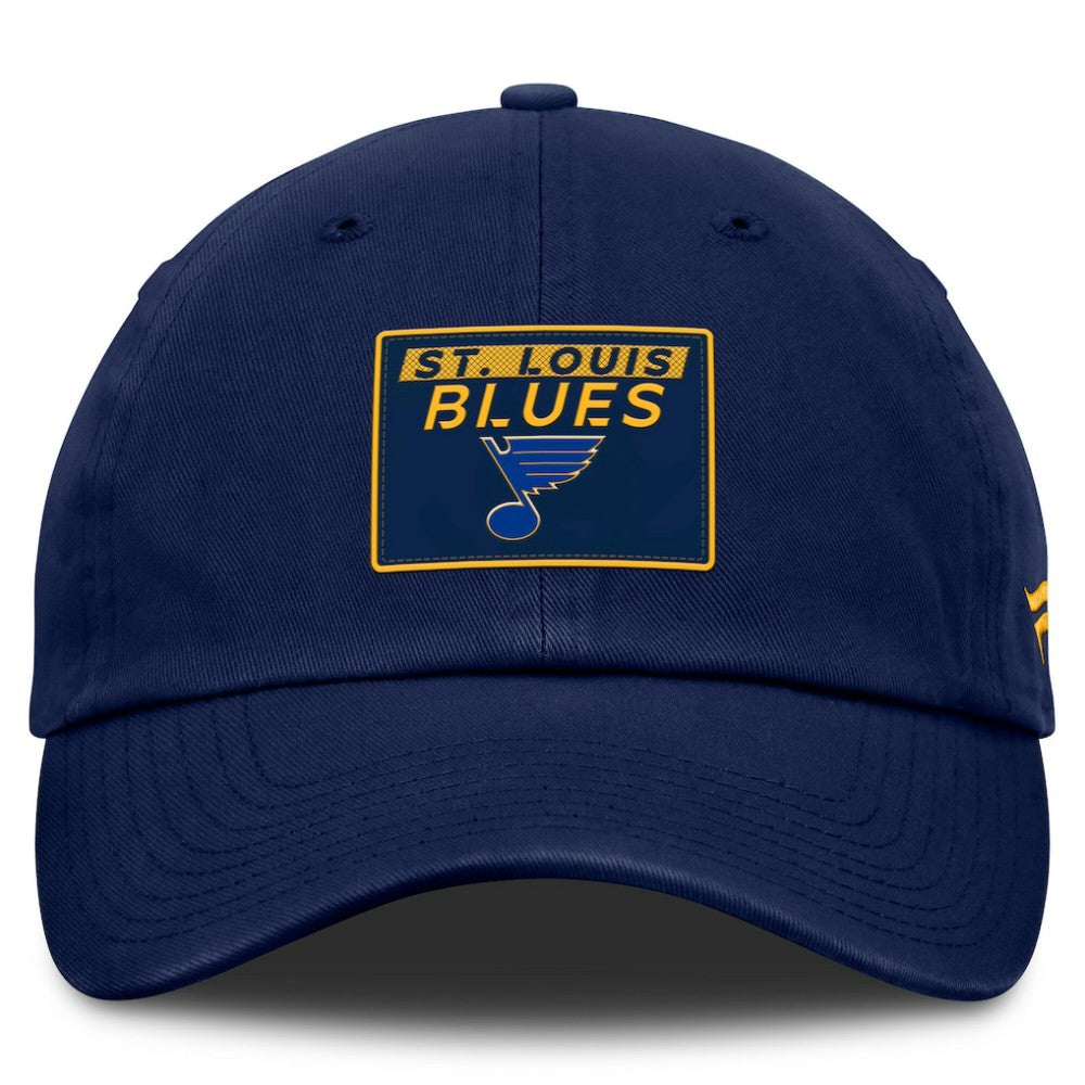 St. Louis Blues Fanatics Authentic Pro Prime Adjustable Hat - Navy Hats