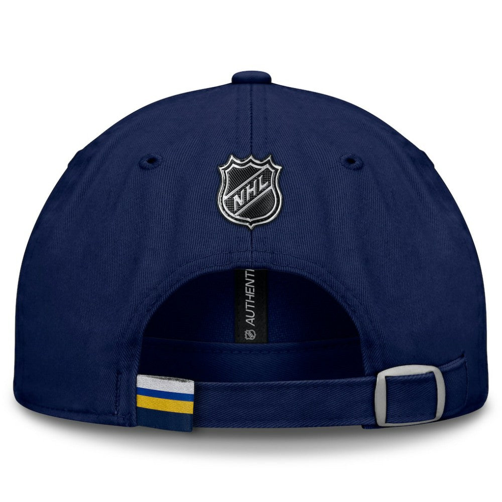 St. Louis Blues Fanatics Authentic Pro Prime Adjustable Hat - Navy Hats