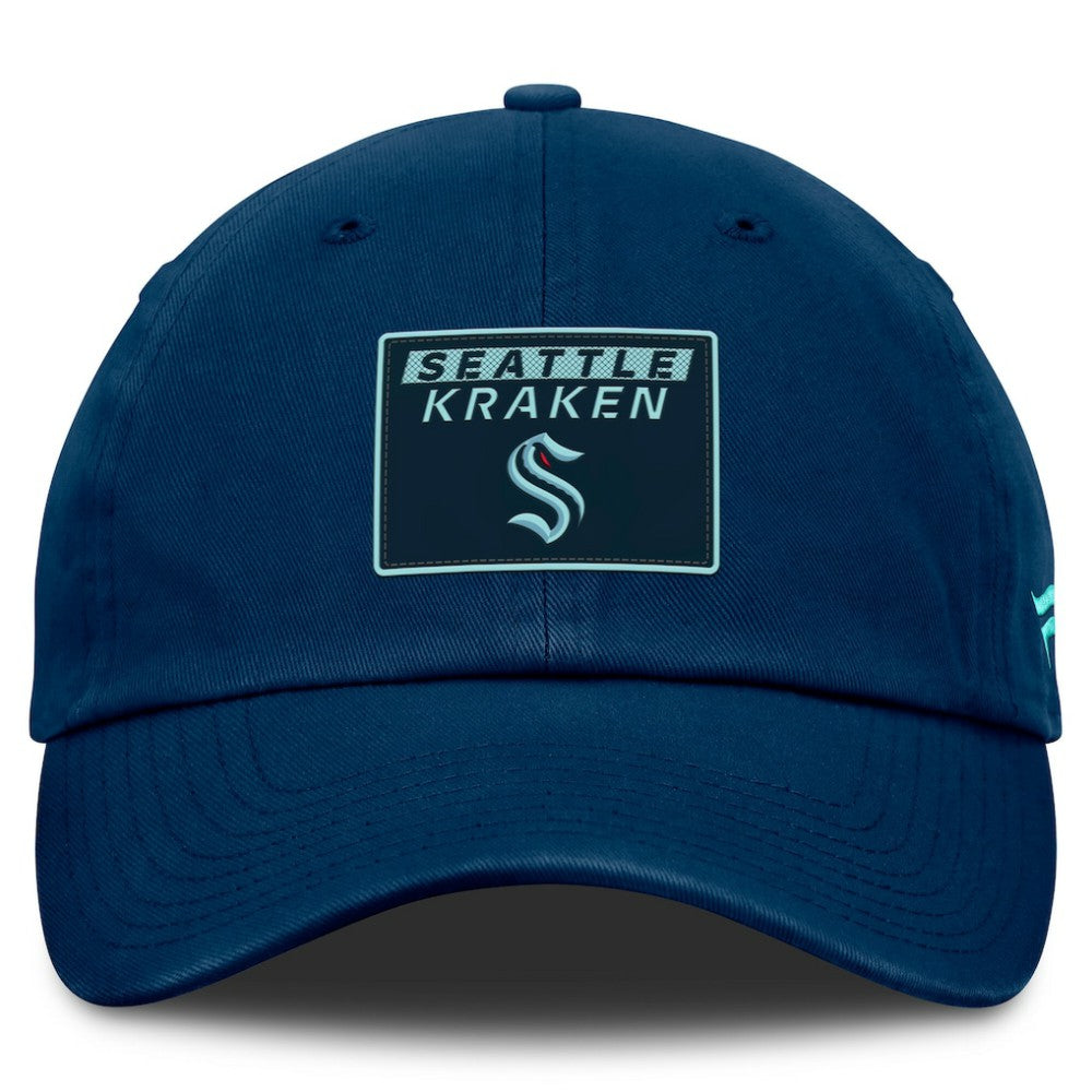 Seattle Kraken Fanatics Authentic Pro Prime Adjustable Hat - Deep Sea Blue Hats