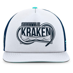 Seattle Kraken Fanatics Authentic Pro Hometown Rink Foam Trucker Snapback Hat - White/Deep Sea Blue Hats