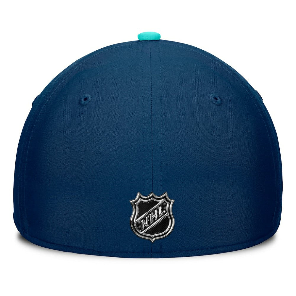 Seattle Kraken Fanatics Authentic Pro Rink Flex Hat - Deep Sea Blue/Light Blue Hats