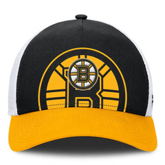 Boston Bruins Fanatics Authentic Pro A-Frame Rink Adjustable Hat - Black/Gold Hats