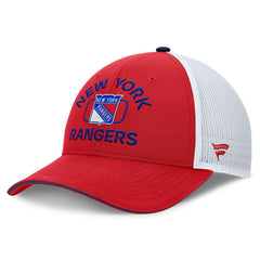 New York Rangers Fanatics Authentic Pro Rink Trucker Hat - Red/White Hats