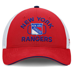 New York Rangers Fanatics Authentic Pro Rink Trucker Hat - Red/White Hats