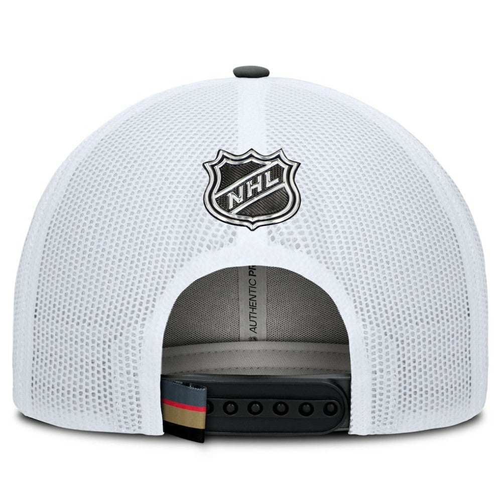 Vegas Golden Knights Fanatics Authentic Pro Rink Trucker Hat - Black/White Hats