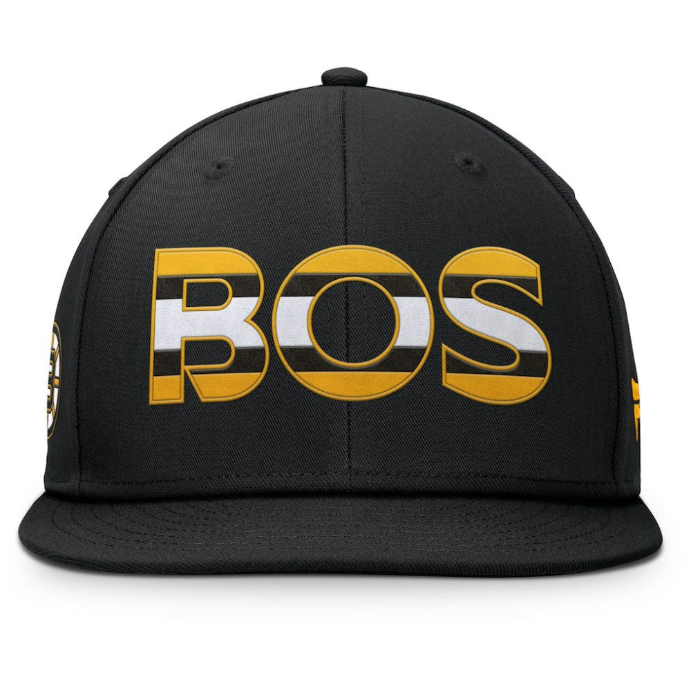 Boston Bruins Fanatics Authentic Pro Rink Snapback Hat - Black Hats