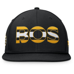 Boston Bruins Fanatics Authentic Pro Rink Snapback Hat - Black Hats