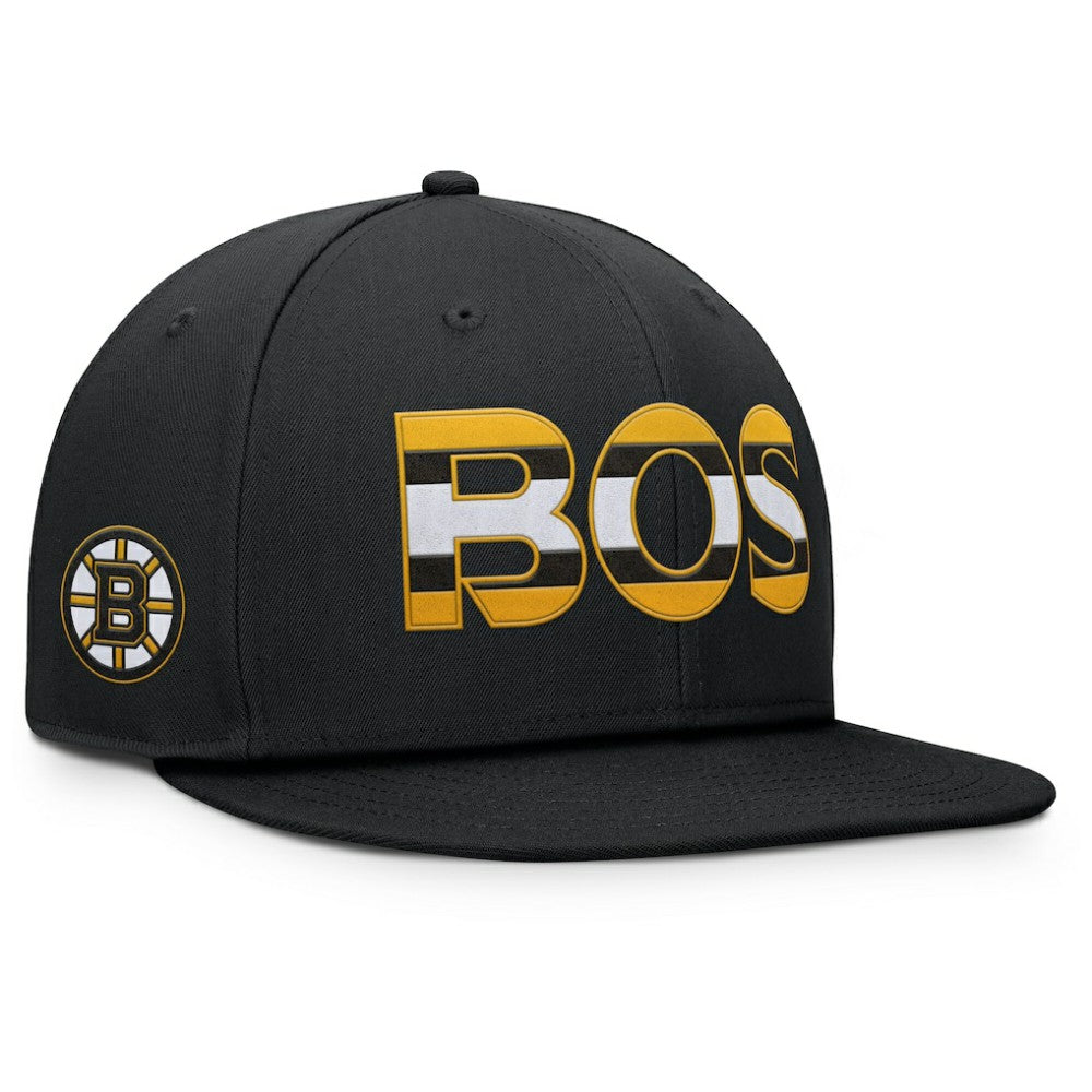 Boston Bruins Fanatics Authentic Pro Rink Snapback Hat - Black Hats