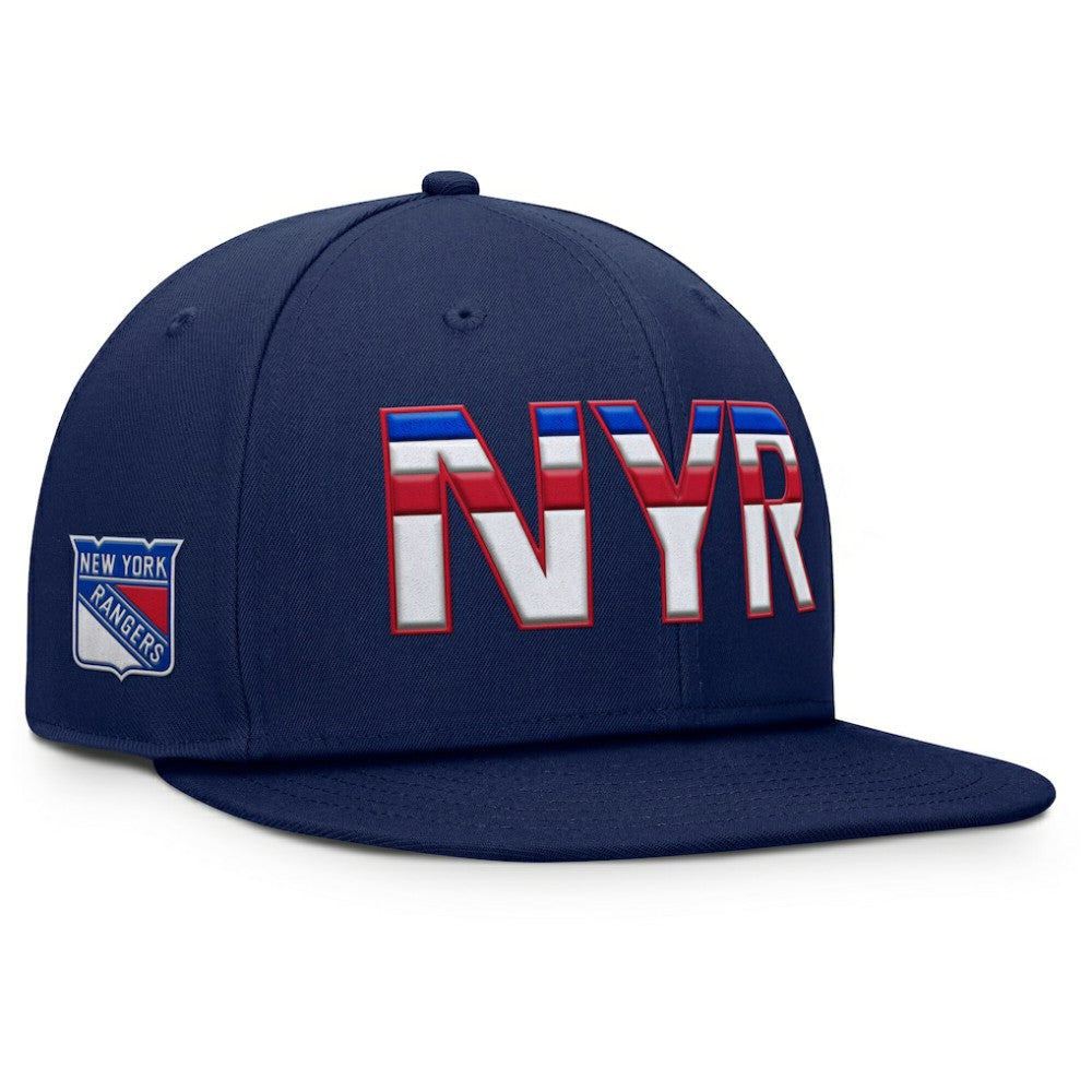 New York Rangers Fanatics Authentic Pro Rink Snapback Hat - Navy Hats
