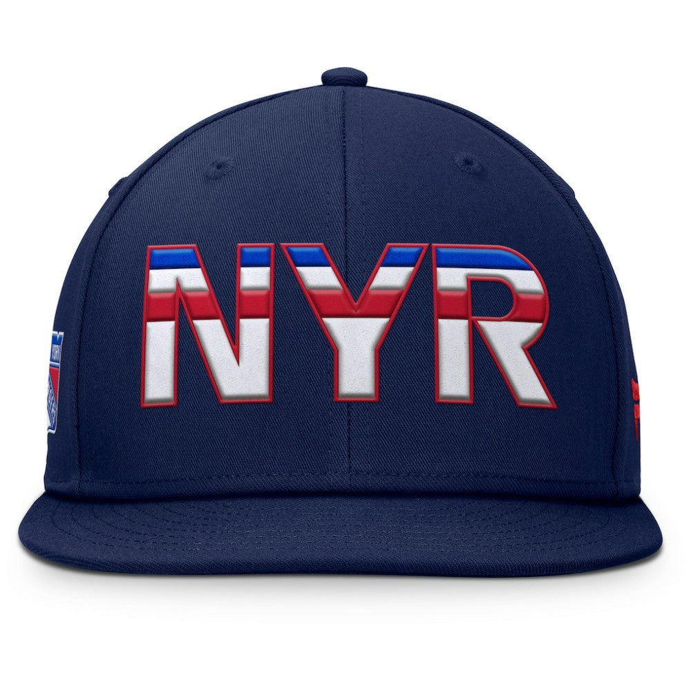 New York Rangers Fanatics Authentic Pro Rink Snapback Hat - Navy Hats